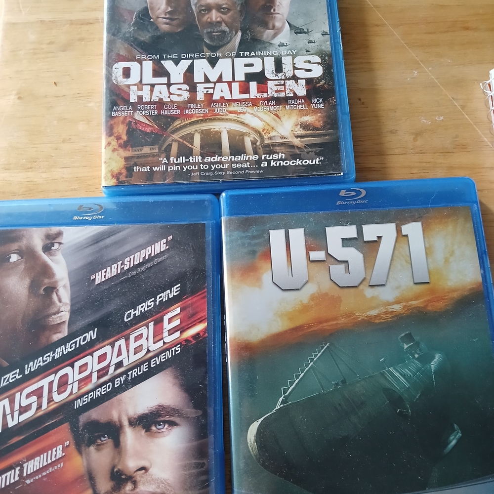 Blu-ray Movie Collection - Blue Cases (Set of 3)